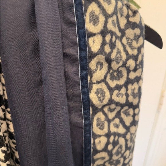 Patchwork Mixed Pattern Leopard Print & Houndstooth Large Scarf OS - Picture 12 of 16